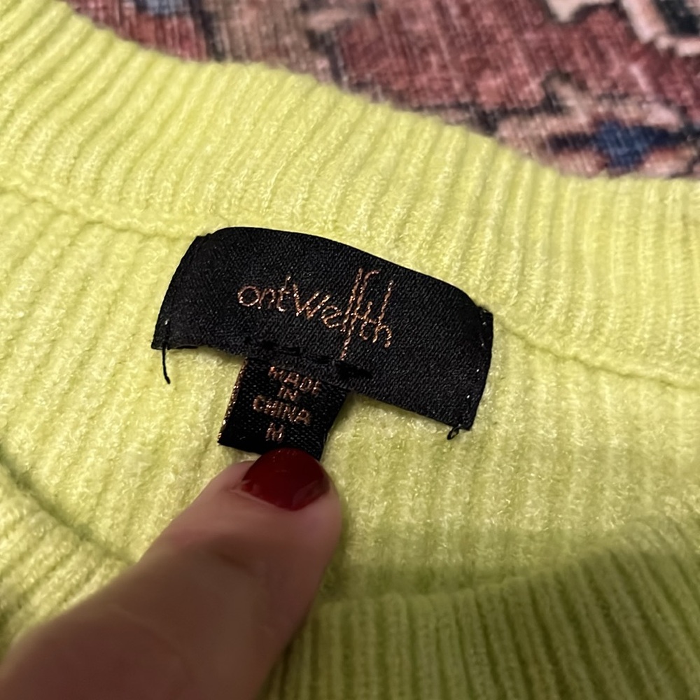 Ontwelfth Neon Sweater With Pearls - Picture 2 of 5